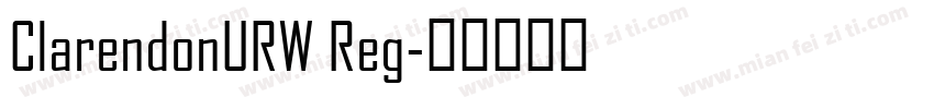 ClarendonURW Reg字体转换